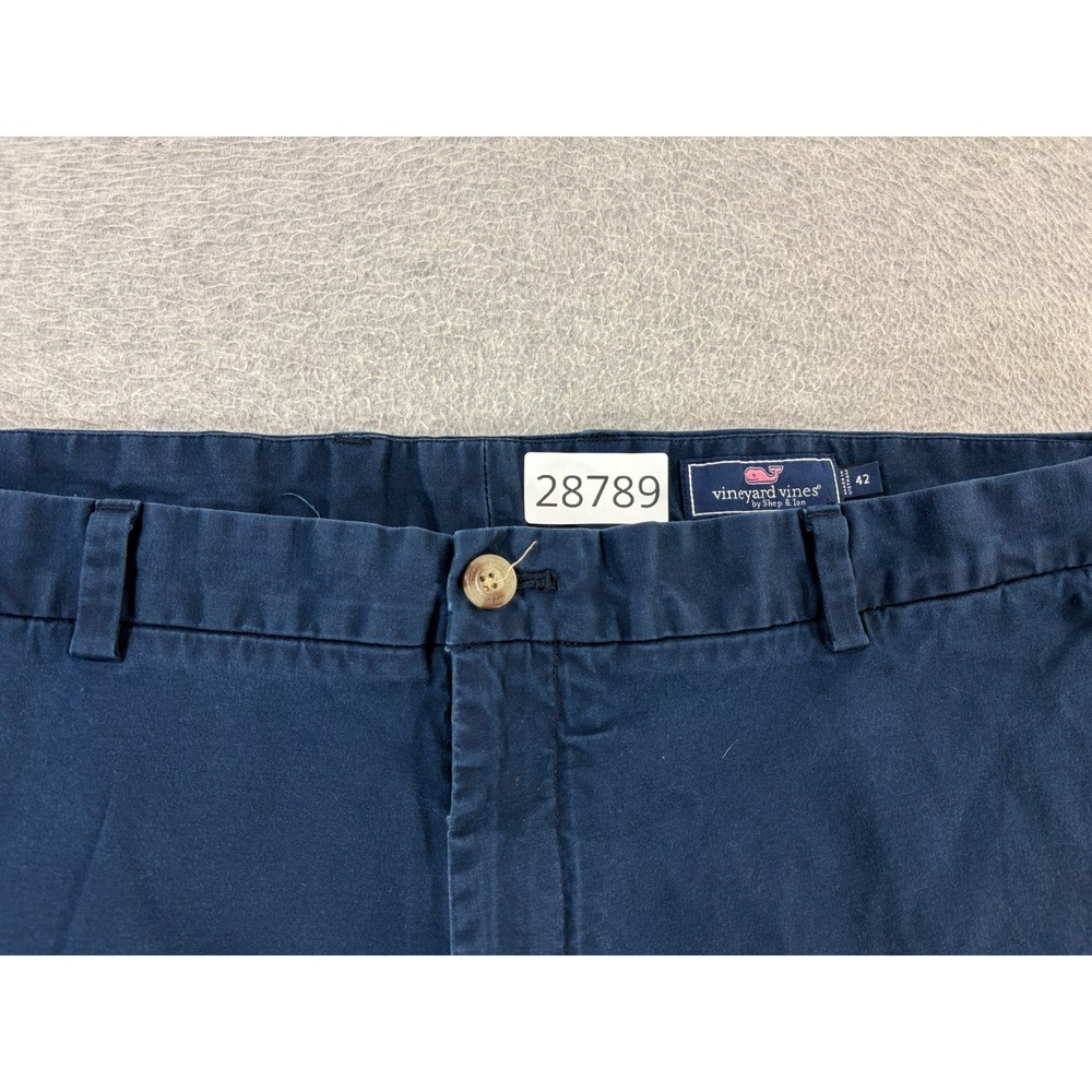 Vineyard Vines BREAKER Cotton Flat Front Shorts (Men's 42) Blue - 9" - Picture 6 of 12